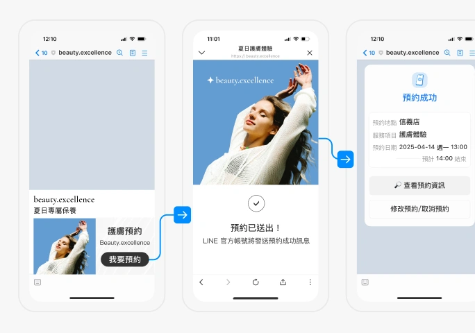 「不用再來回溝通，24 小時都能自動接單」示意